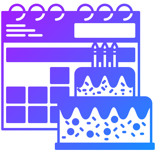 urodziny Generic Flat Gradient ikona