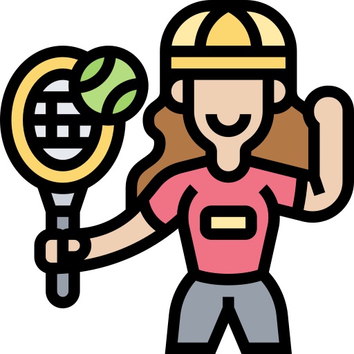 tennisspieler Meticulous Lineal Color icon