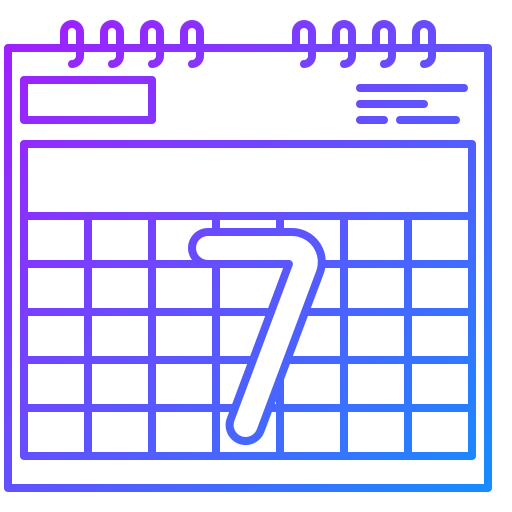 calendario Generic Gradient icono