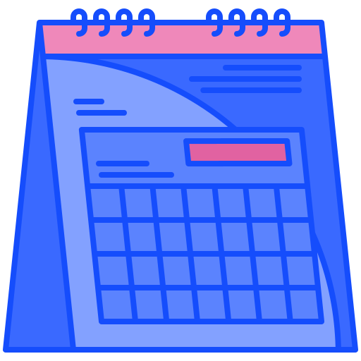 bureau kalender Generic Outline Color icoon