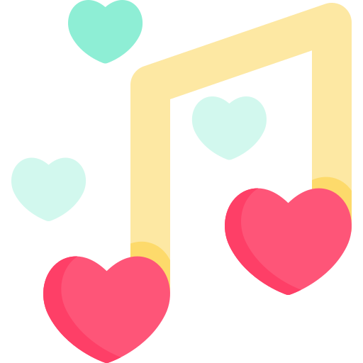 로맨틱 한 음악 Special Flat icon