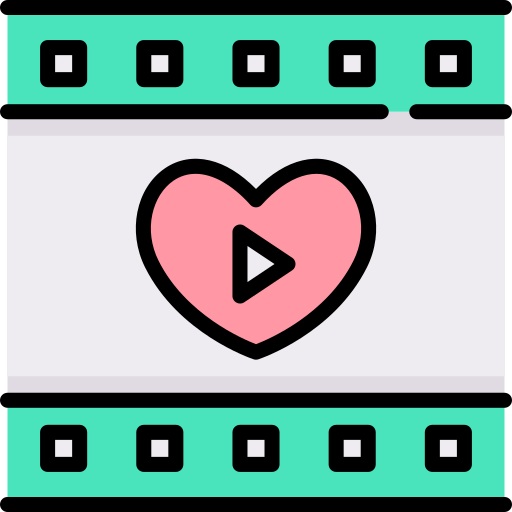 結婚式のビデオ Special Lineal color icon