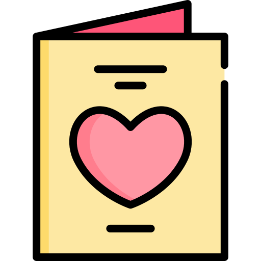 carta de amor Special Lineal color icono