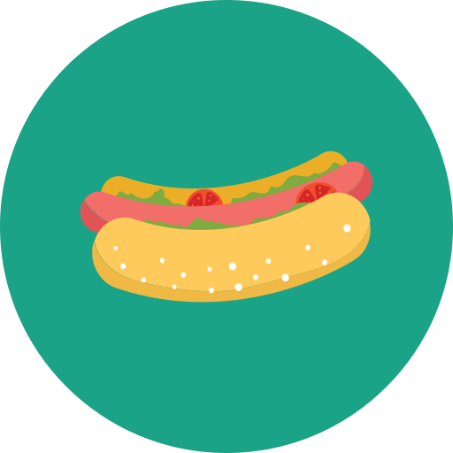 hot dog Generic Circular ikona