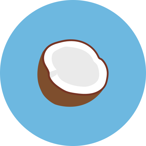 orzech kokosowy Generic Circular ikona