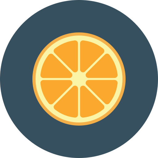 oranje Generic Circular icoon