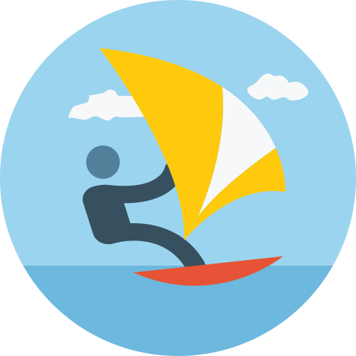 ウインドサーフィン Generic Circular icon