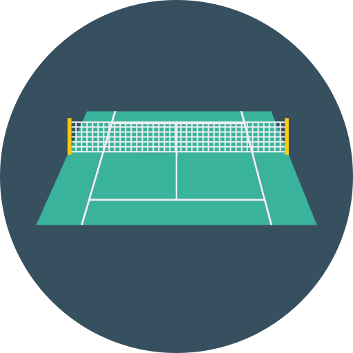 quadra de tênis Generic Circular Ícone