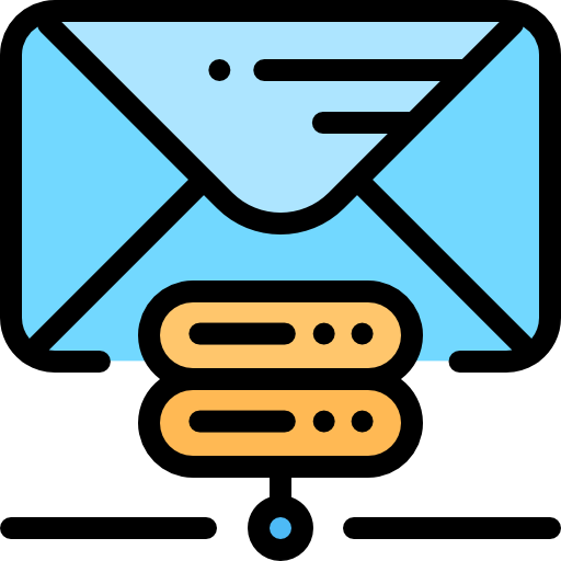 郵便 Detailed Rounded Lineal color icon
