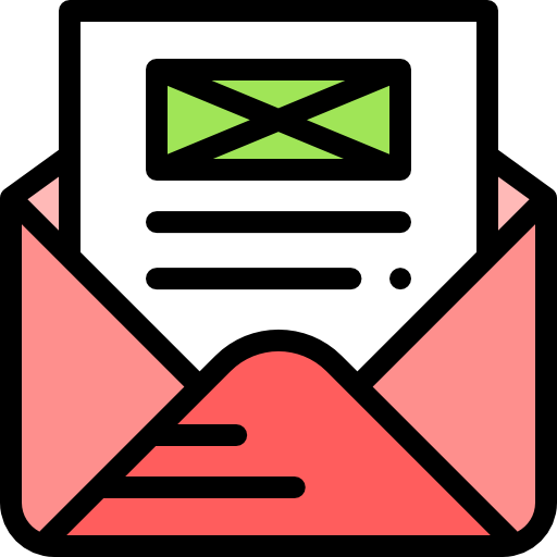 Электронное письмо Detailed Rounded Lineal color иконка