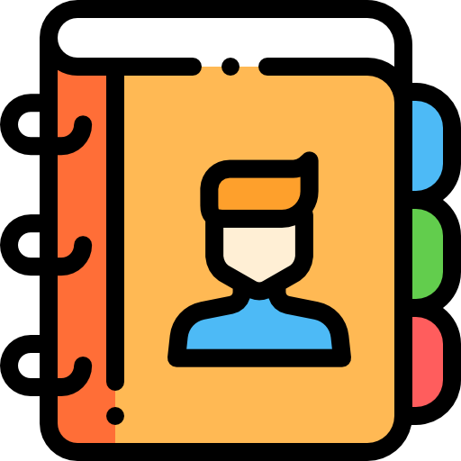 Agenda Detailed Rounded Lineal color icon