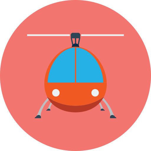 helikopter Generic Circular icoon