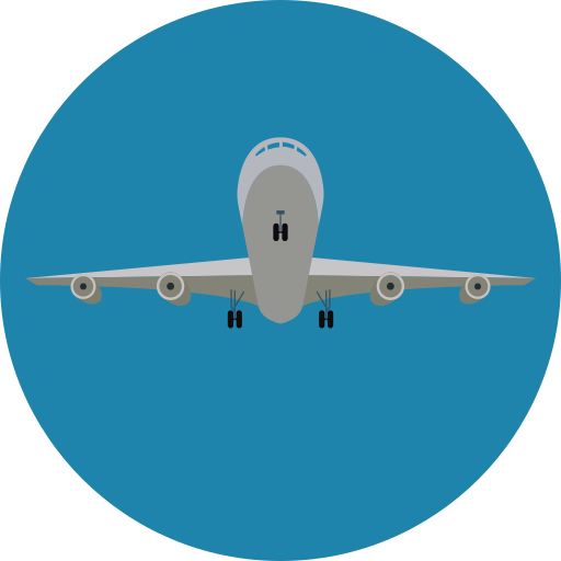 avión Generic Circular icono