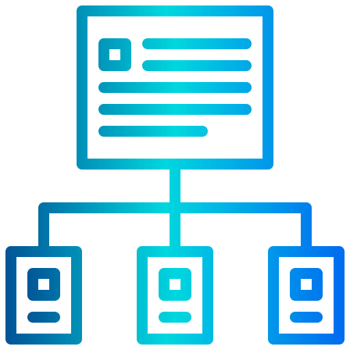 Flowchart xnimrodx Lineal Gradient icon