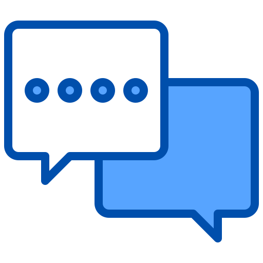 Chat box xnimrodx Blue icon