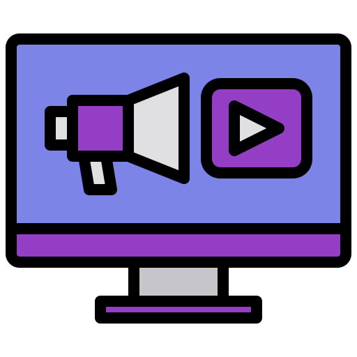 videomarketing xnimrodx Lineal Color icon