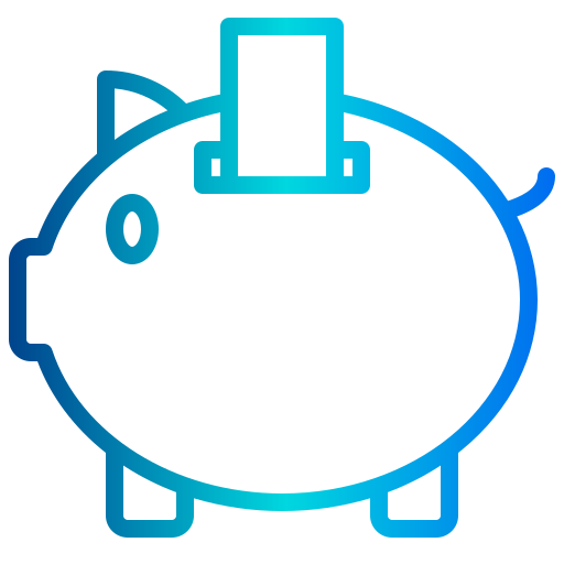 Piggy bank xnimrodx Lineal Gradient icon