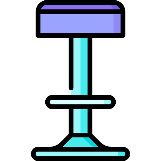 바 의자 Special Lineal color icon