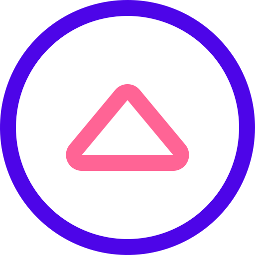 driehoek knop Generic Outline Color icoon