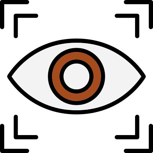 escáner ocular Generic Outline Color icono