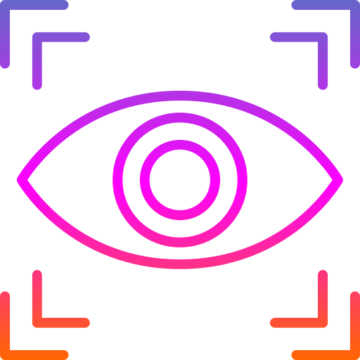 scanner de olho Generic Gradient Ícone