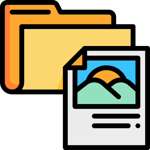 ファイルの種類 Generic Outline Color icon