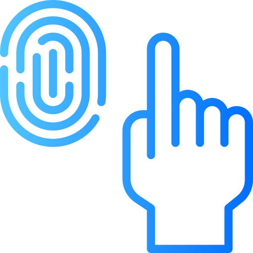Fingerprint Generic Gradient icon