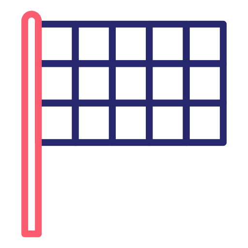 bandera de meta Generic Outline Color icono