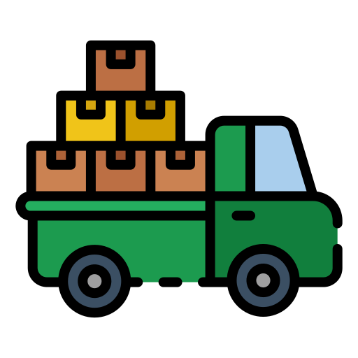 Load truck Good Ware Lineal Color icon