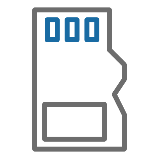 Memory card Generic Outline Color icon