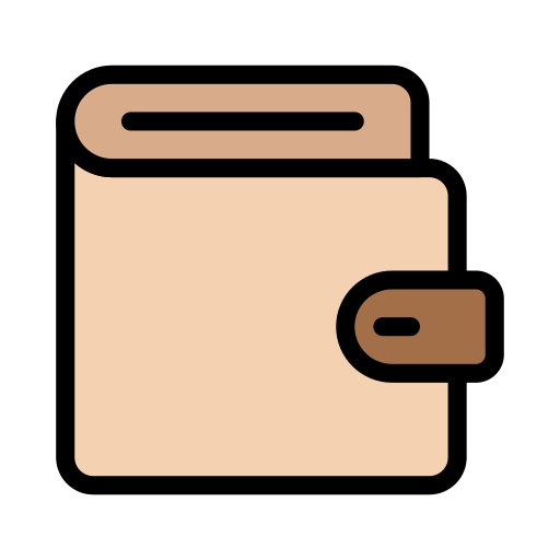 Wallet Vector Stall Lineal Color icon