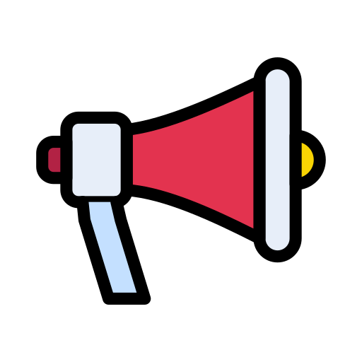 Megaphone Vector Stall Lineal Color icon