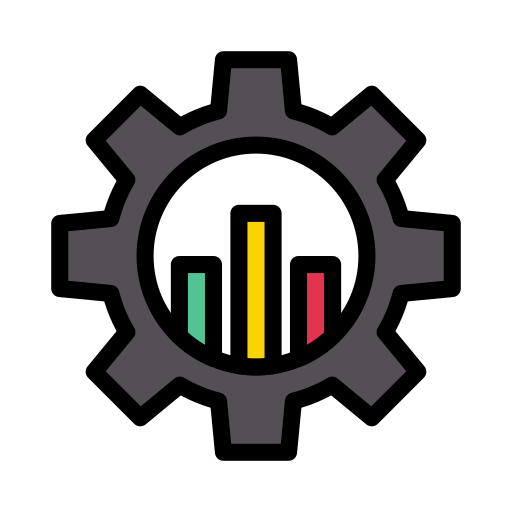Data management Vector Stall Lineal Color icon