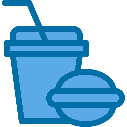 Fast food Generic Blue icon