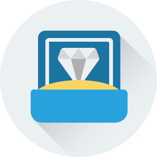 Diamond ring Generic Circular icon