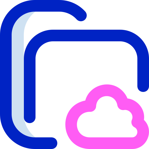 cartella nuvola Super Basic Orbit Color icona