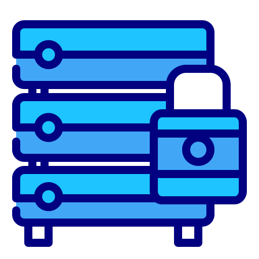 データ保護 Generic Blue icon