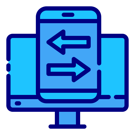 transfer danych Generic Blue ikona