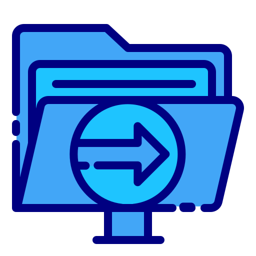 Share archive Generic Blue icon