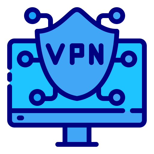 rede privada virtual Generic Blue Ícone