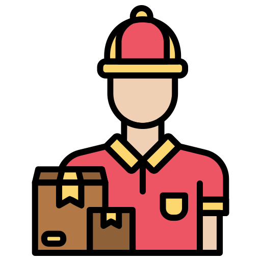 Delivery courier Generic Outline Color icon
