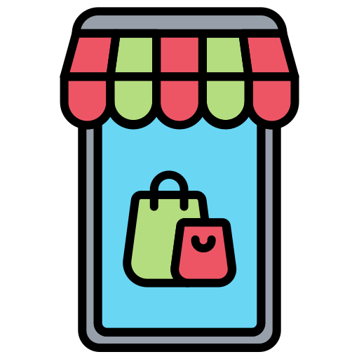 Online store Generic Outline Color icon