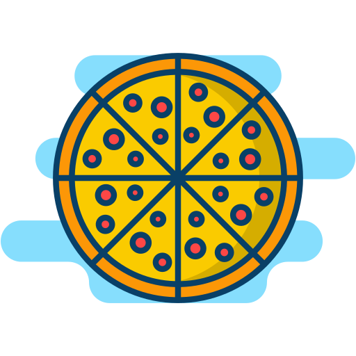 pizza Generic Rounded Shapes icona