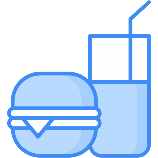 comida y bebida Generic Blue icono