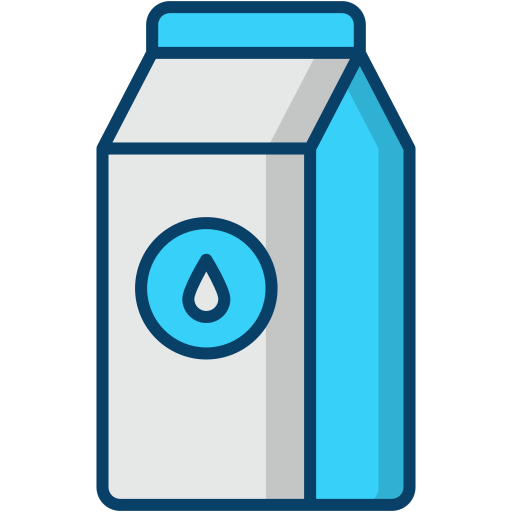 carton de lait Generic Outline Color Icône