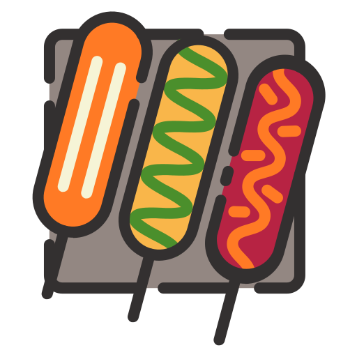 corndog Generic Outline Color icono