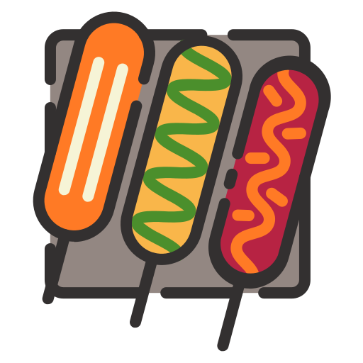 corndog Generic Outline Color icon