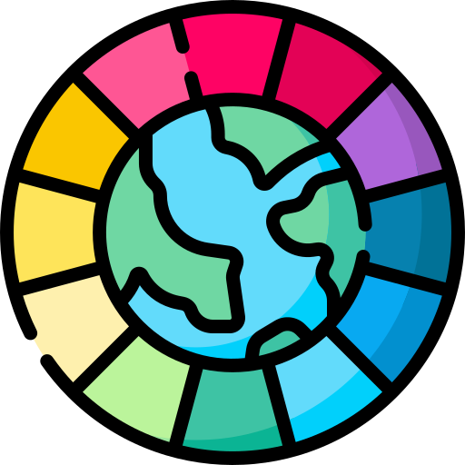 mundo Special Lineal color icono