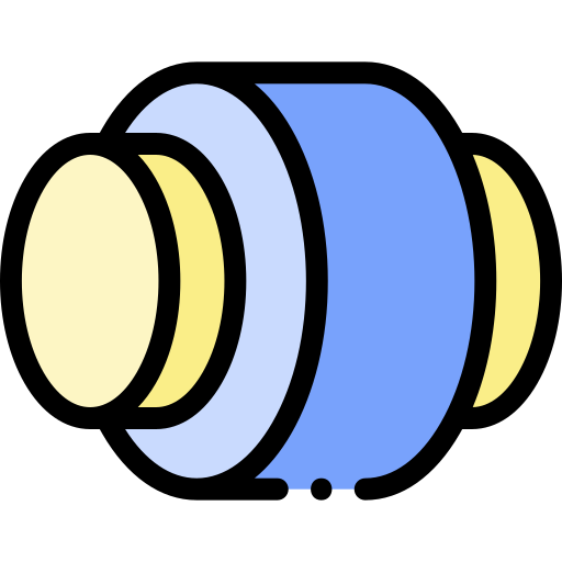 Цилиндр Detailed Rounded Lineal color иконка