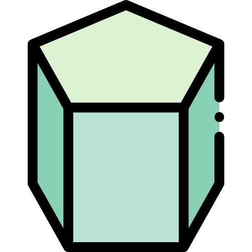 Pentagonal Detailed Rounded Lineal color icon